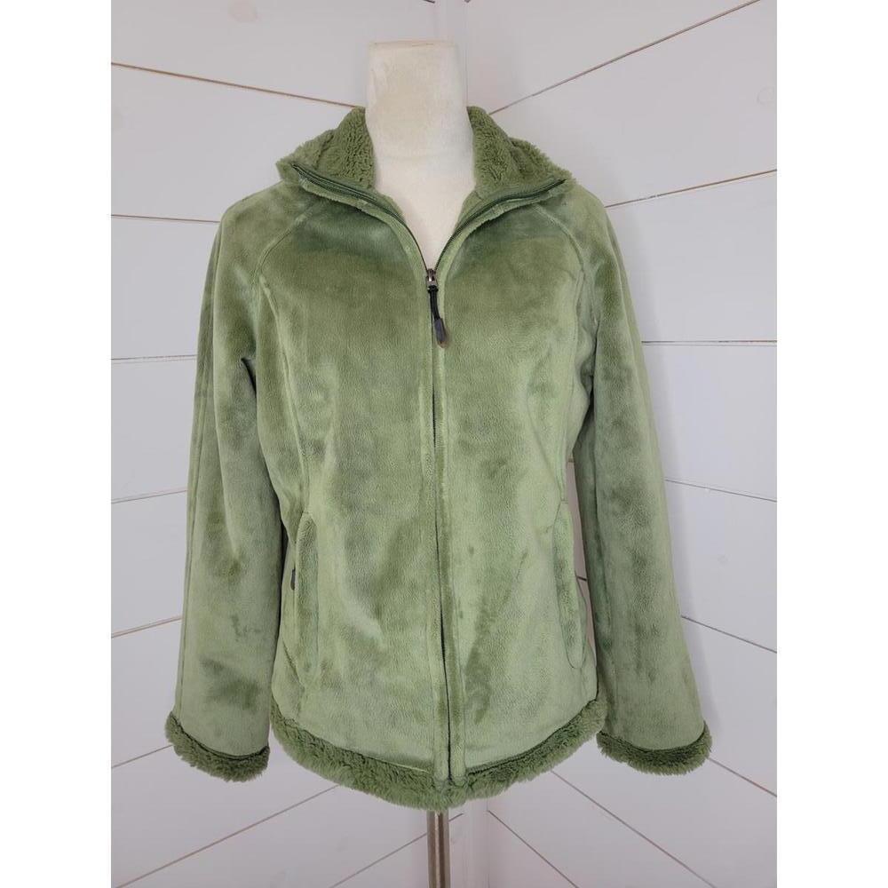Green Tea small green super fuzzy fleece coat